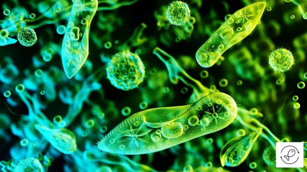 Image of infusoria under a microscope