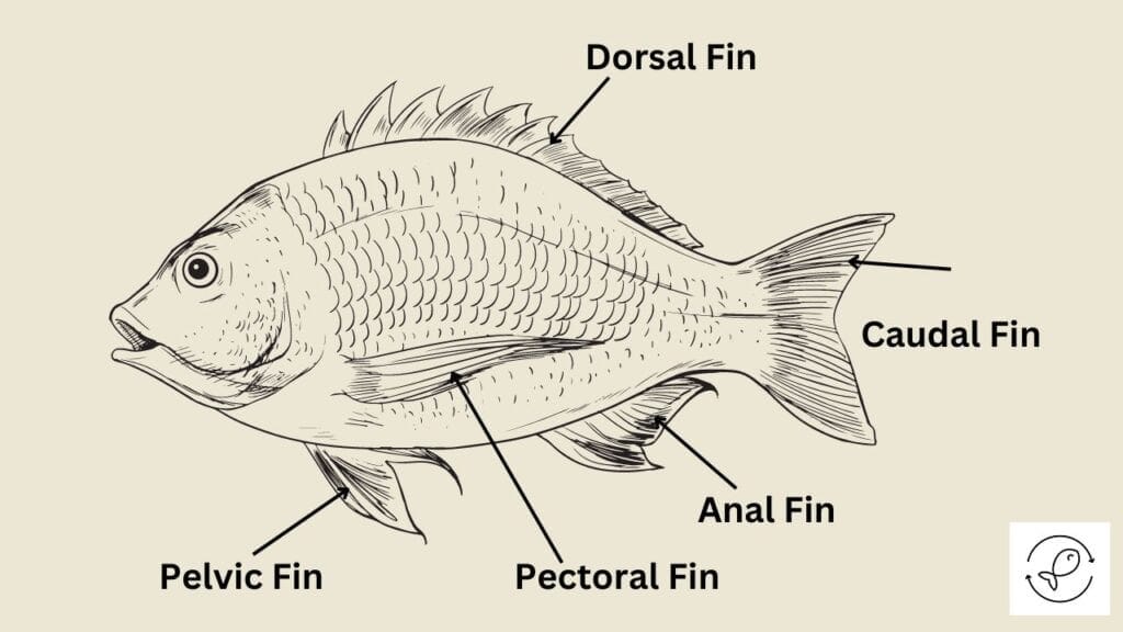 Fish fins anatomy